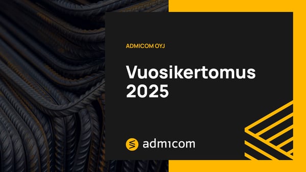 Admicom Vuosikertomus 2025 kansi