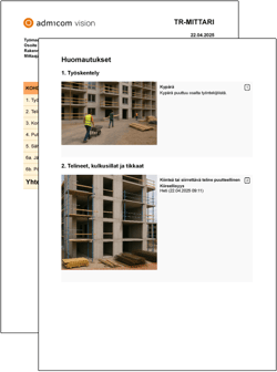 Vision-tr-mittaus-esimerkkiraportti