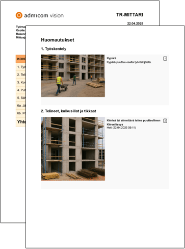 Vision-tr-mittaus-esimerkkiraportti