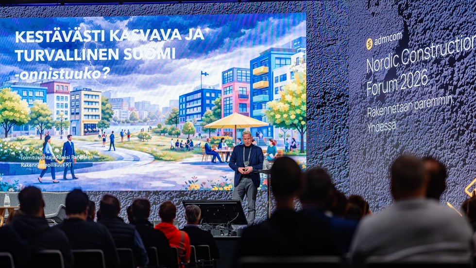 Nordic Construction Forum 2026 - Rakennusteollisuus RT - Aleksi Randell - rakennusalan tapahtuma
