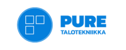 Pure talotekniikka logo keskitetty